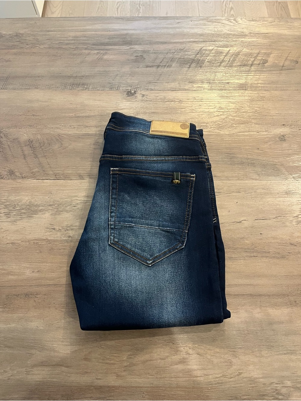 Buffalo David Bitton Men's Indigo Blue Slim Straight Jeans